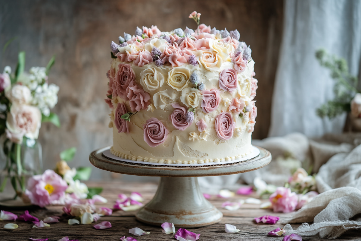 Floral Birthday Cake