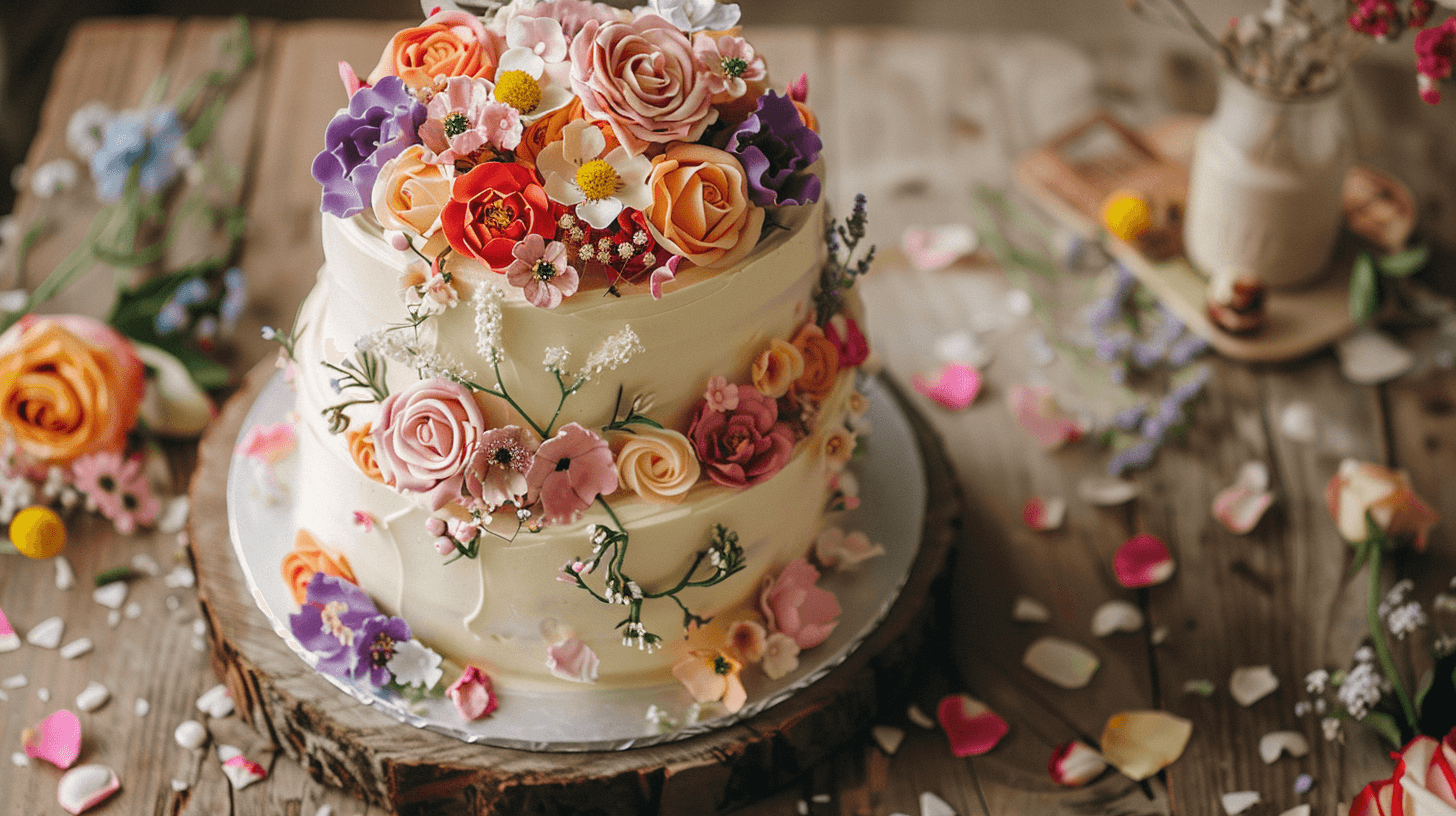 Floral Birthday Cake 