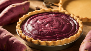 Creamy Purple Sweet Potato Mash in a Bowl