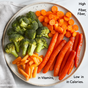 Air-Fried Vegetables with Nutritional Labels