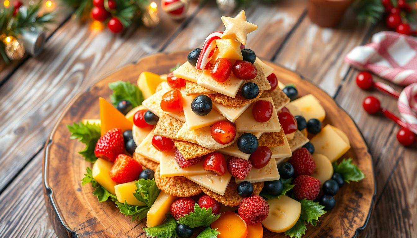 How to make a Christmas tree out of food?