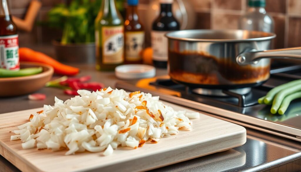 Making Sweet Onion Teriyaki Sauce