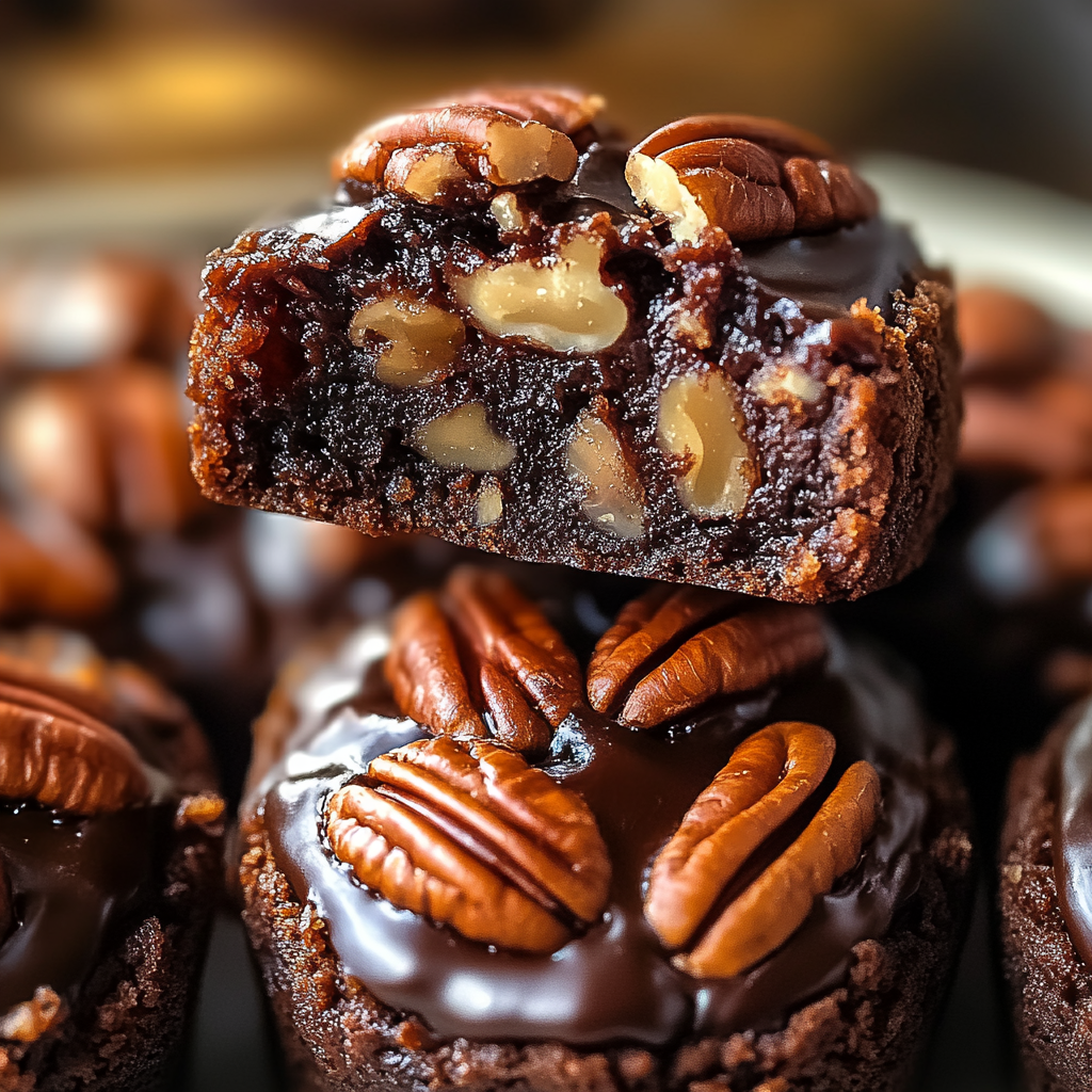 Pecan Pie Brownie Bites