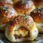 Garlic Parmesan Cheeseburger Bombs