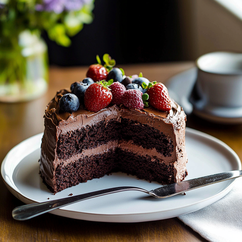 Chocolate Cake Slice