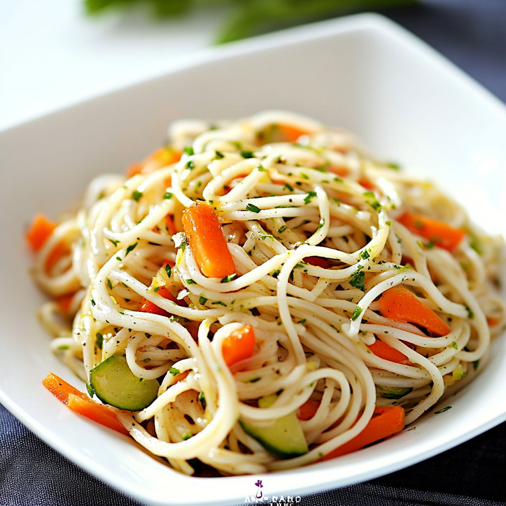 Simple Veggie Noodles Dish