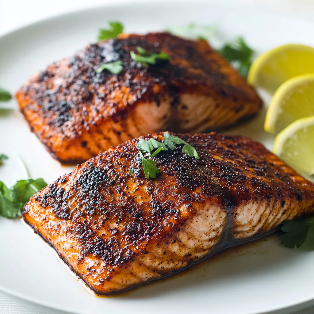 Blackened Salmon Dish