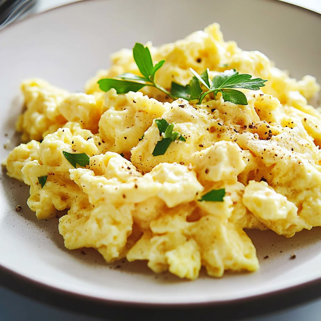 Fluffy Scrambled Egg Dish