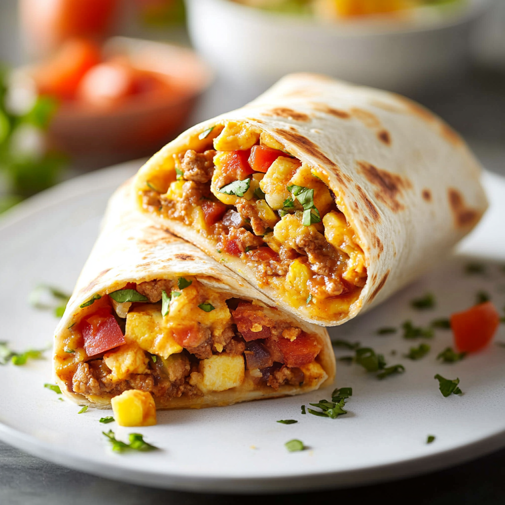 Breakfast Burritos Ready to Serve