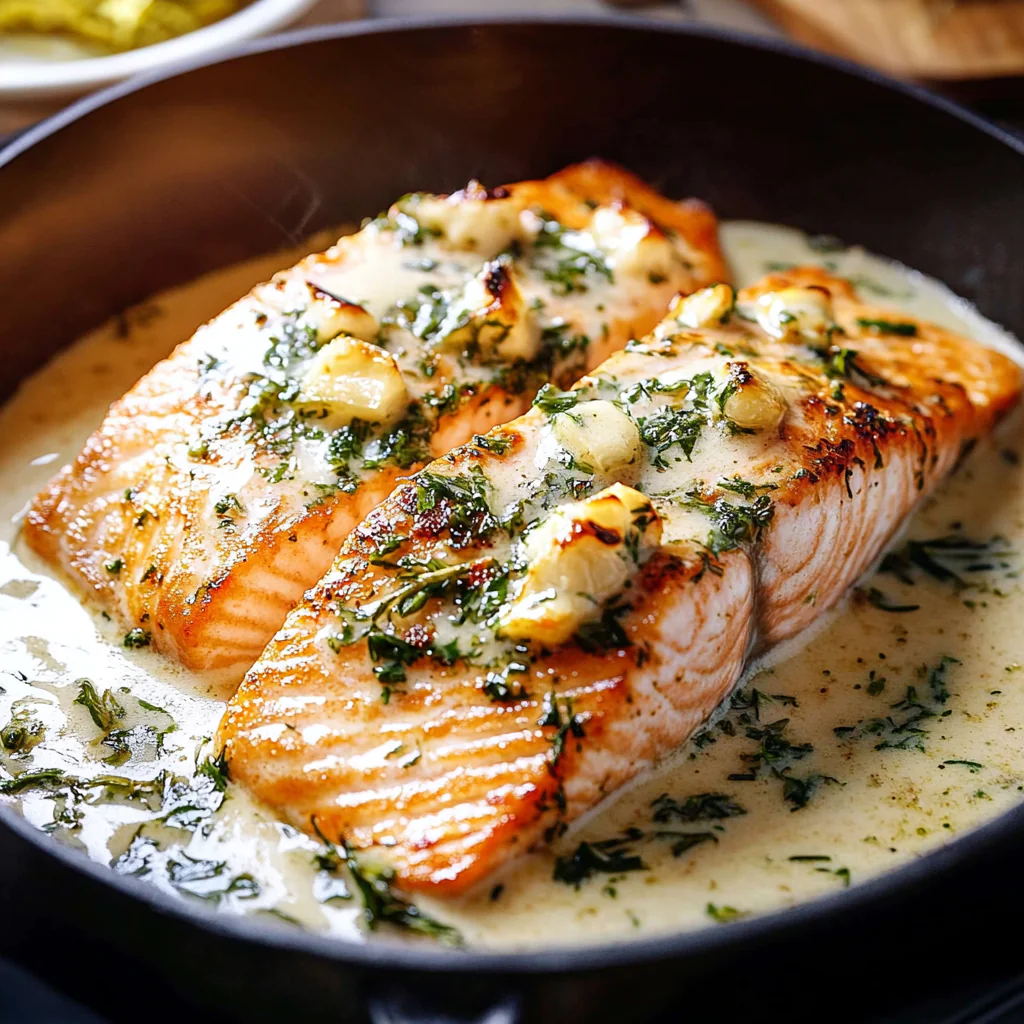 Baked Salmon with Garlic Butter