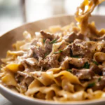 Creamy Beef Stroganoff Dish