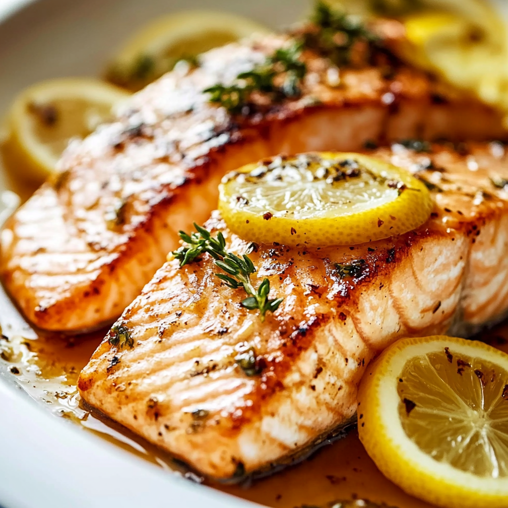 One-Pan Lemon Garlic Salmon Dish