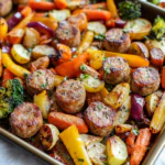 Sheet Pan Sausage and Veggies Dish