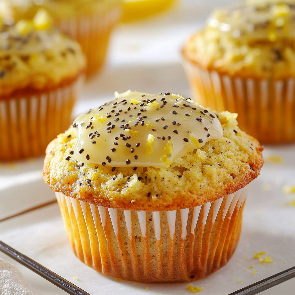 Spring Lemon Poppy Seed Muffins Freshly Baked