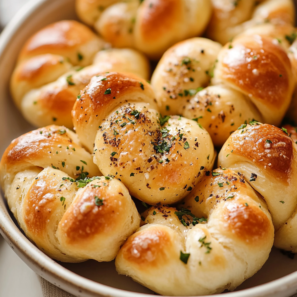 Garlic Knots Freshly Baked