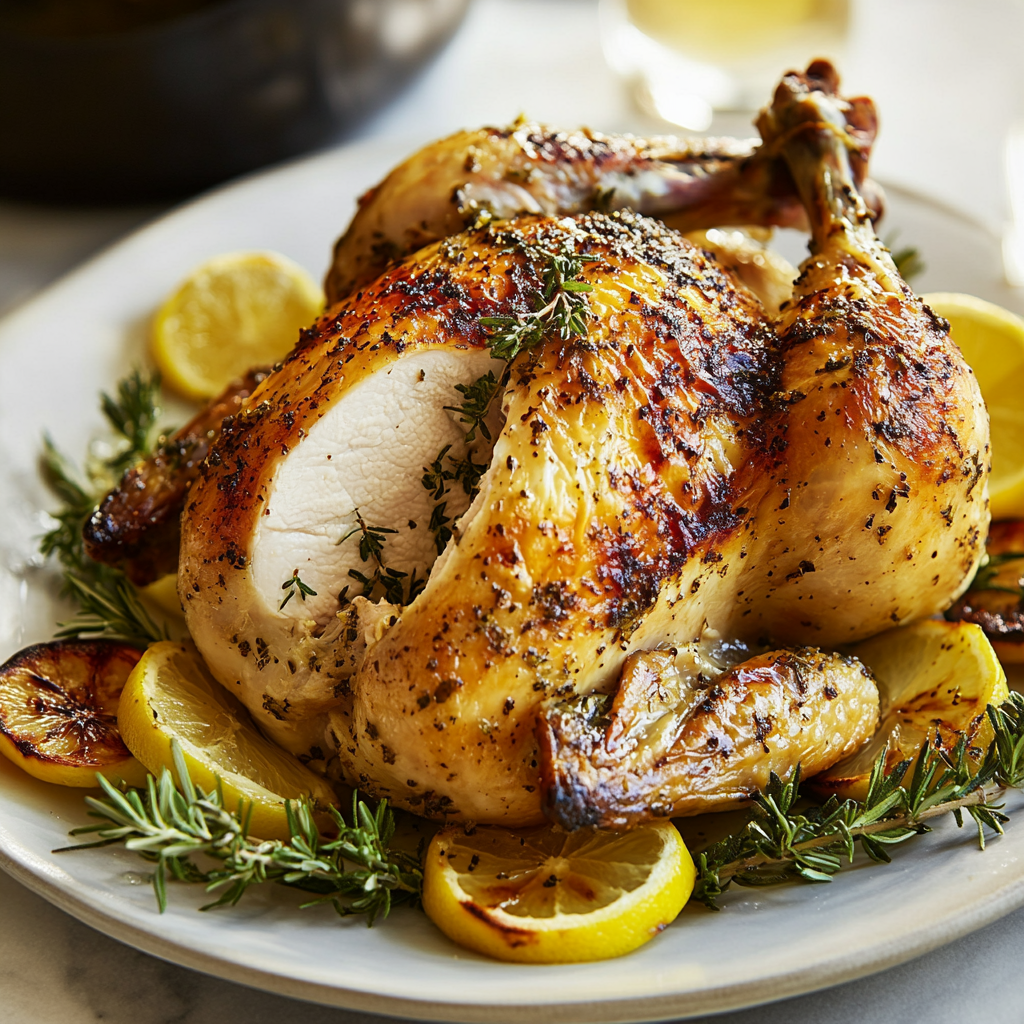 Lemon Herb Roasted Chicken Dish