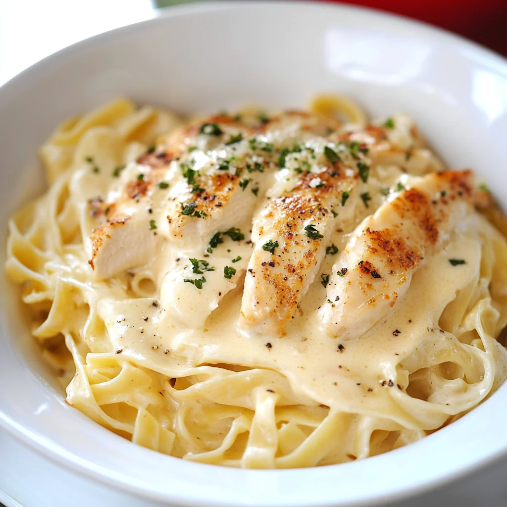 Olive Garden Chicken Alfredo Dish