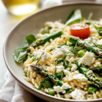 Asparagus & Feta Orzo Salad