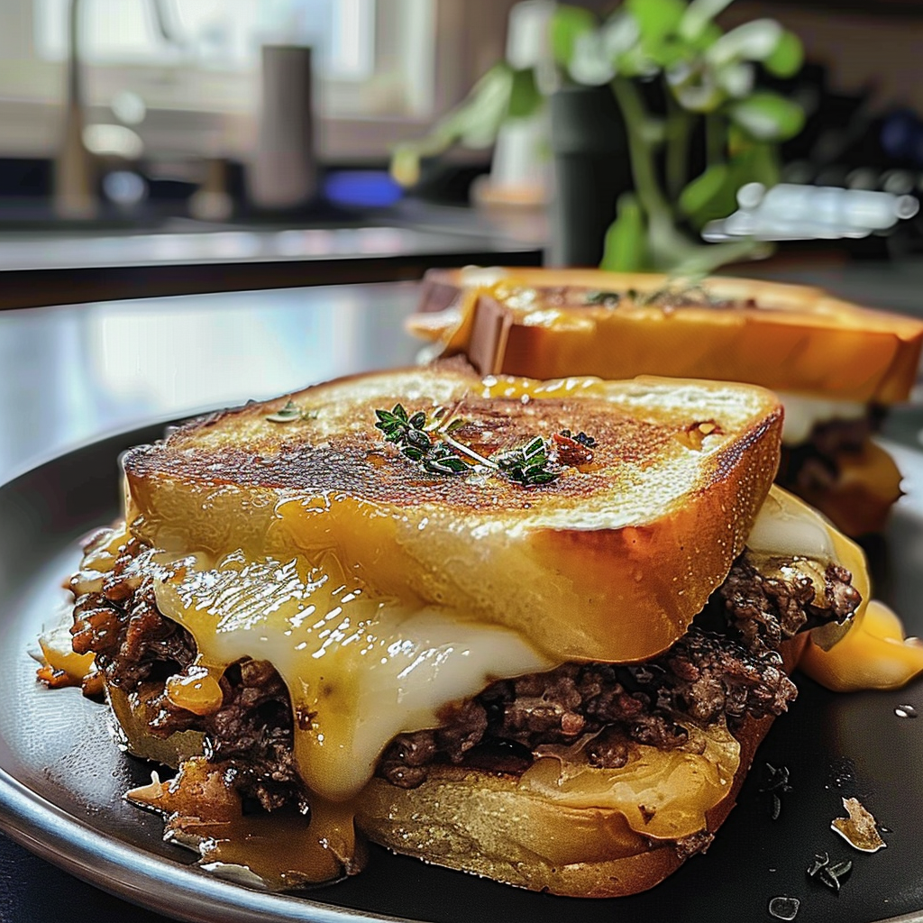 Delicious Patty Melts Ready to Serve