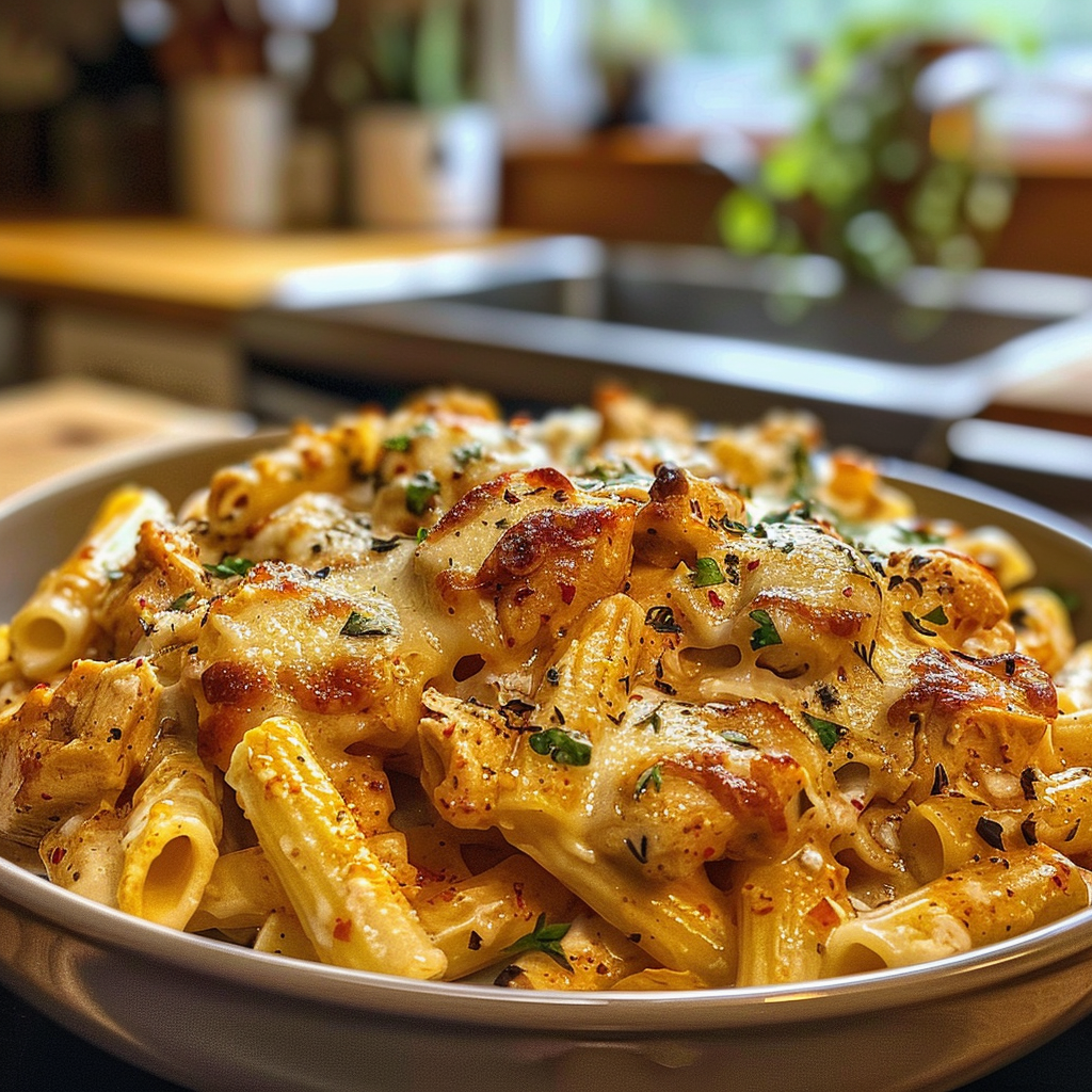 Chicken Mozzarella Pasta Dish