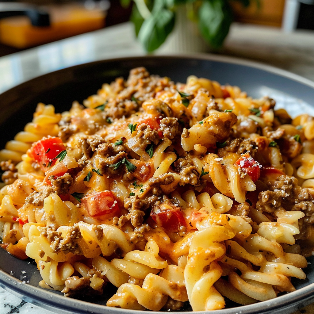 Creamy Ground Beef Pasta Dish