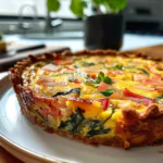 Spring Hash Brown Crust Quiche Delight