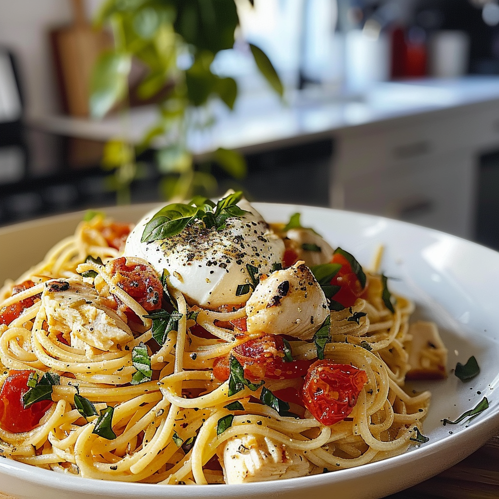 Creamy Chicken Spaghetti Dish