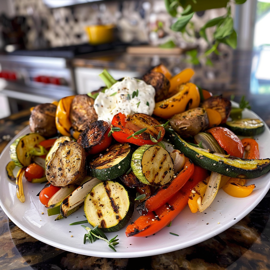 Grilled Vegetable Platter for Memorial Day