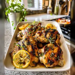 Grilled Lemon Herb Chicken on the Grill