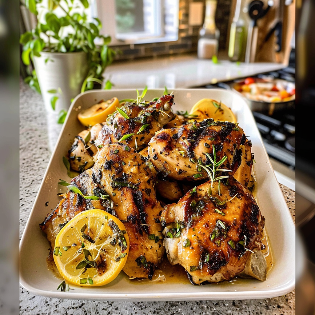 Grilled Lemon Herb Chicken on the Grill