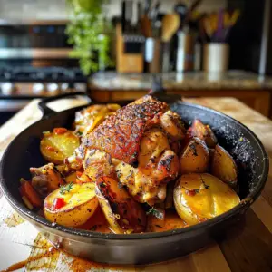 Cajun Chicken and Potatoes Dish