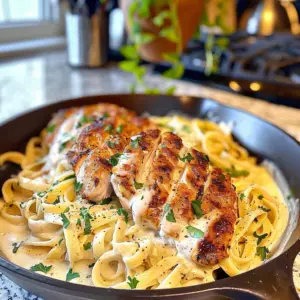 Chicken Alfredo Dish