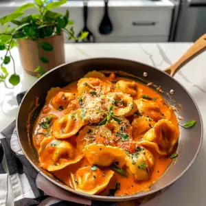 Creamy Tomato Tortellini Dish