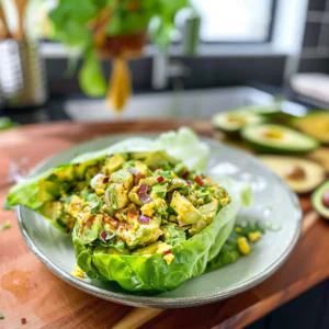 Avocado Egg Salad Lettuce Wraps