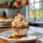 Honey Peach Cream Cheese Cupcakes