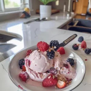 Memorial Day Berry Frozen Yogurt