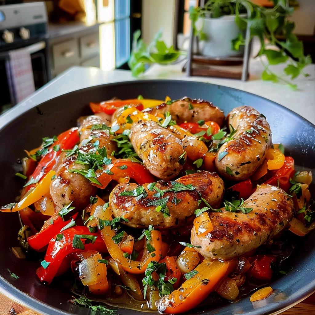 Sausage and Peppers Dish