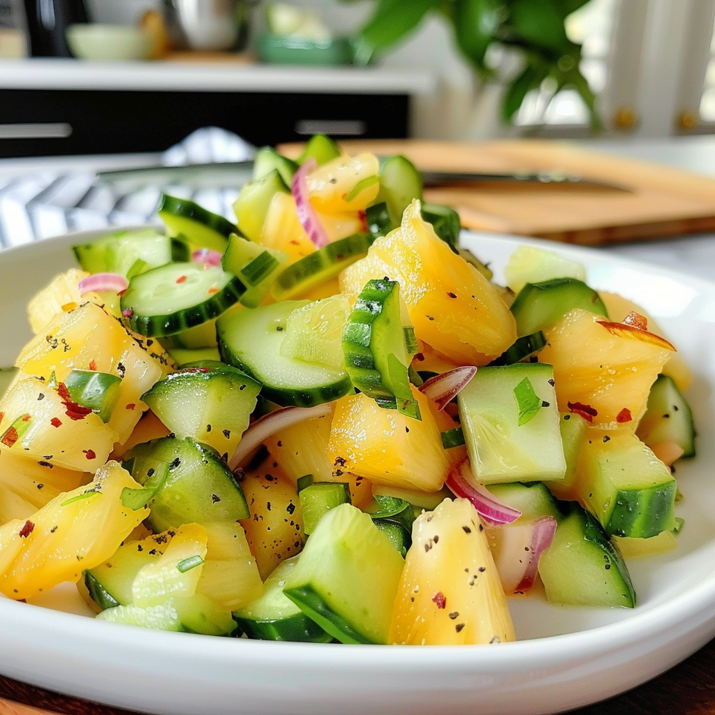 Pineapple Cucumber Salad