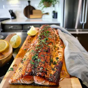 Memorial Day Cedar Plank Salmon
