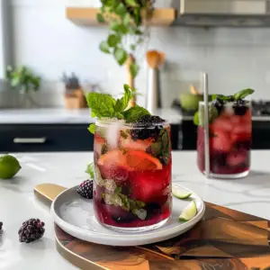 Memorial Day Blackberry Mojito Mocktails