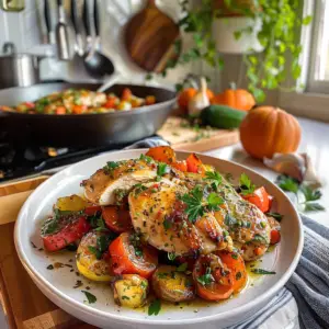 Garlic Herb Chicken with Veggies