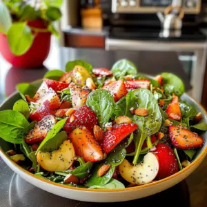 Fresh Strawberry Spinach Salad