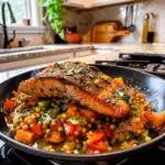 Mediterranean Salmon Dish
