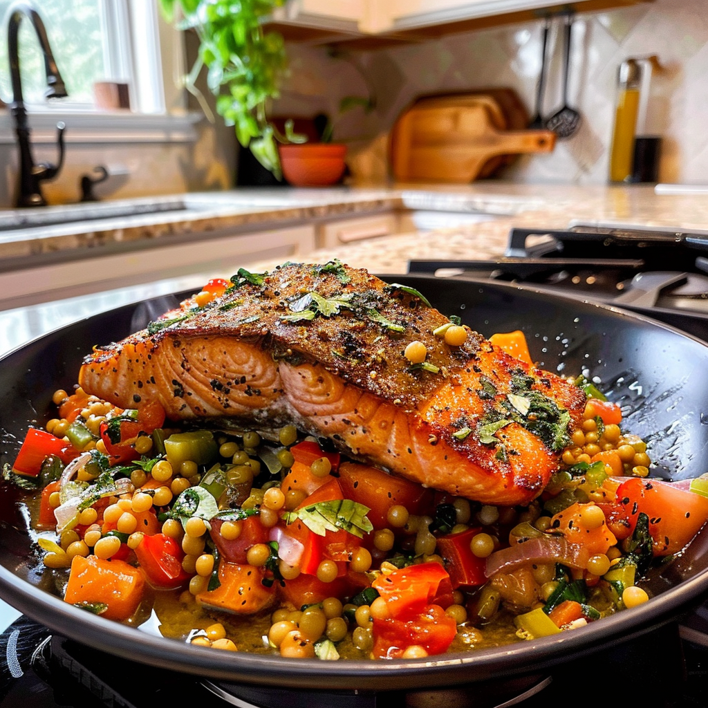 Mediterranean Salmon Dish