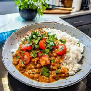 Coconut Curry Lentils Dish