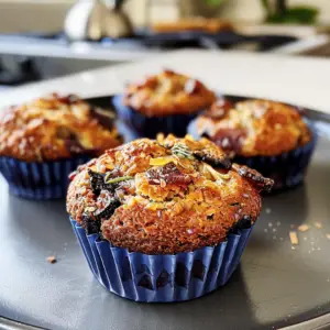 Savory Breakfast Muffins Freshly Baked
