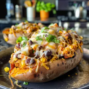 Taco Stuffed Sweet Potatoes