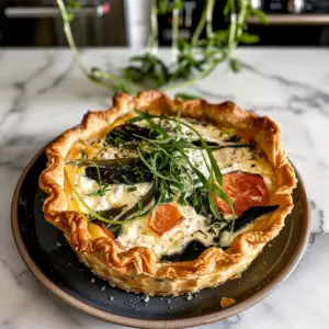 Spring Vegetable Quiche Fresh Ingredients