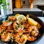 Lemon Garlic Shrimp Dinner Dish