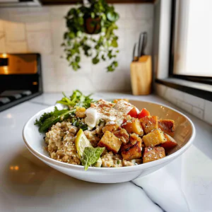 Savory Steel Cut Oats Dish